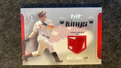 Fleer Legacy Hit Kings Game GU 2004 parche Jim Thome 72/99 Philadelphia Phillies Foto 1 de 2