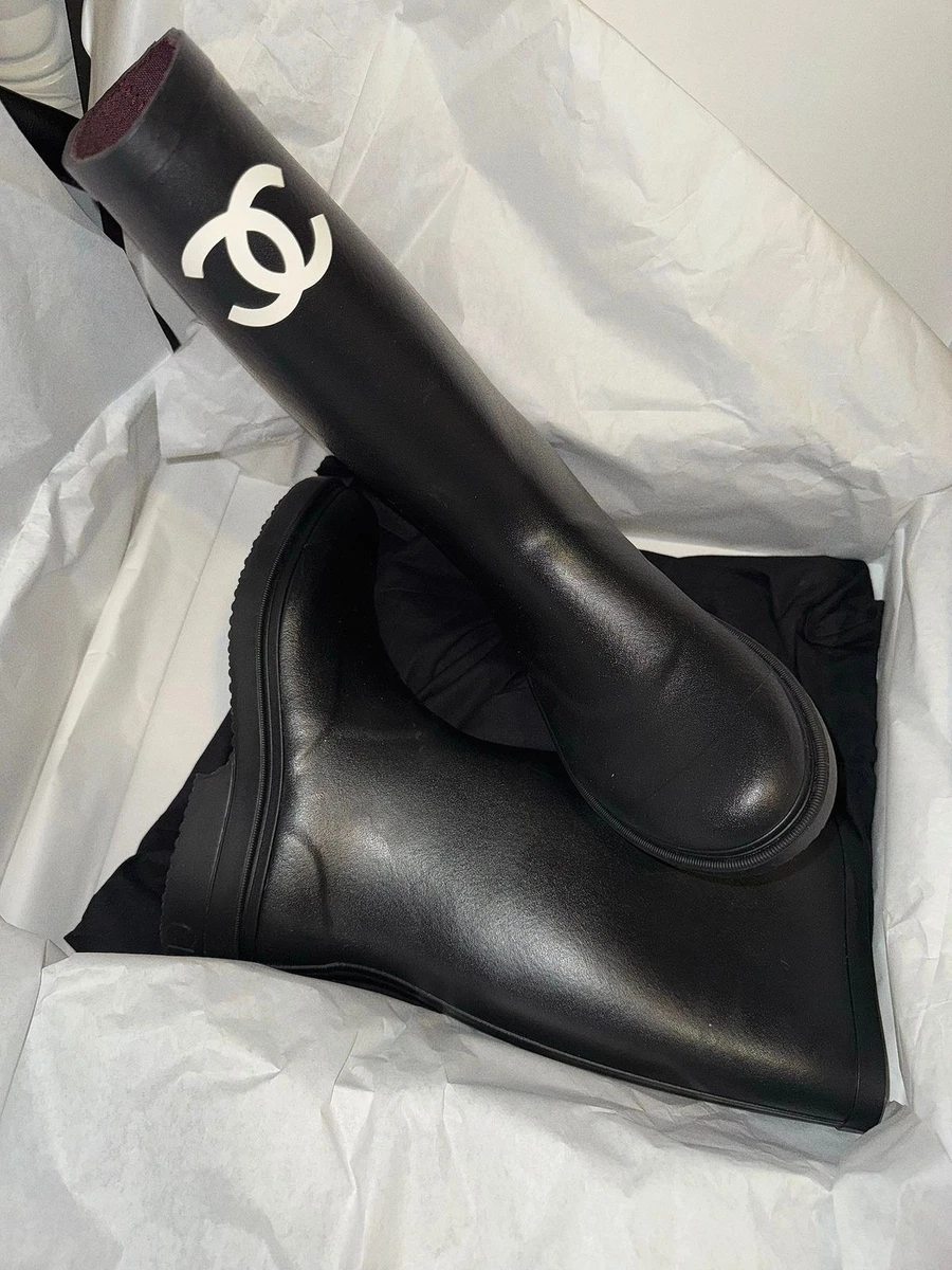 CHANEL Low 3/4 to 1 1/2 Inch Rain Boots for Women for sale | eBay