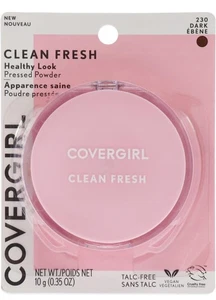 COVERGIRL Clean Fresh Pressed Powder, 230 Dark, 0.35 Oz, New Sealed.  Lot of 2 - Picture 1 of 2