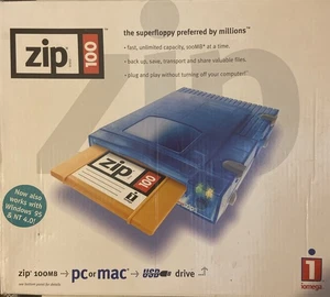 Iomega Zip 100 Portable USB Drive Open Box - No Disc - Photo 1/6
