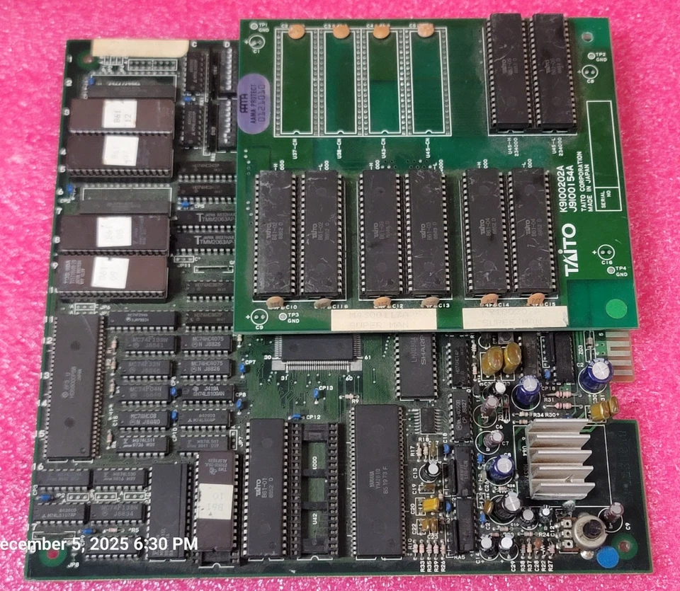 Superman Taito Raro, 2 Jugadores Desplazamiento Juego Arcade Jamma Tablero PCB Funcionando Foto 1 de 4