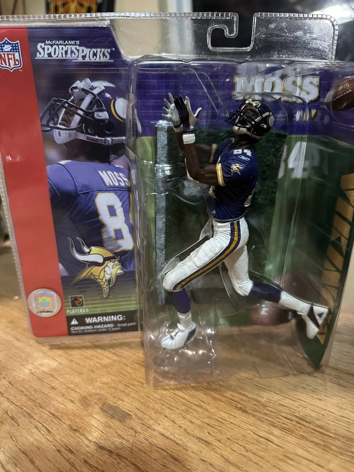 McFarlane NFL Serie 1 2001 Randy Moss Minnesota Vikings Salón de la Fama WR Foto 1 de 1