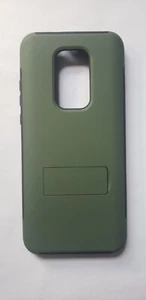 QuikCell Advocate Dual Layer kickstand Case for Moto G Play - Black/ Green Olive - Picture 1 of 15