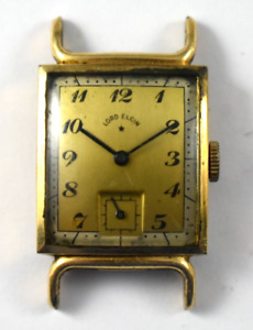 Vintage Lord Elgin Fancy 14KGF Case Manual Wind 21J 559 Wrist Watch Runs lot.ey
