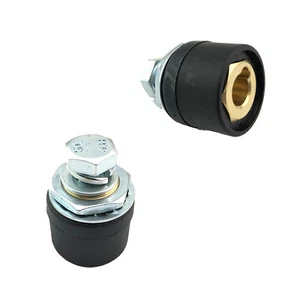 2 x Panel Socket Welding Cable Connector 70-95 DINSE 400-500 Amp - Picture 1 of 6