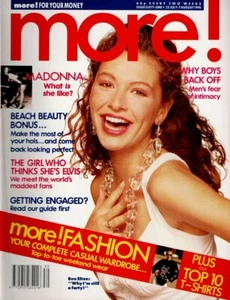MORE JULY 1990 MAGAZINE MADONNA KEITH ALLEN WOMENS BEN ELTON JANE SEYMOUR - Picture 1 of 4