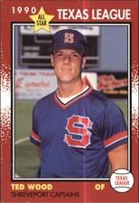 1990 Texas League All-Stars Grand Slam #27 Ted Wood - NM-MT