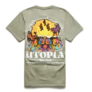 Pacsun Utopia Trippy Paradise Men's Graphic Print T-Shirt - NWT - Picture 1 of 5