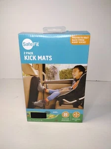 Safefit Kick Mats - Car Seat Protector, Fits Most Vehicles (2 Pack) - Picture 1 of 2
