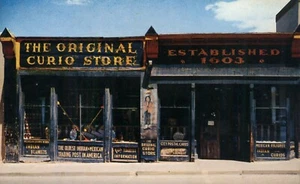 Original Curio Store Postal Comercial Más Antigua en EE. UU. Santa Fe Nuevo México - Imagen 1 de 2