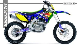 KAWASAKI KX250F KX450F 2013 2014 2015 2016 MAXCROSS GRAPHICS STICKER DECAL NH2 - Picture 1 of 3
