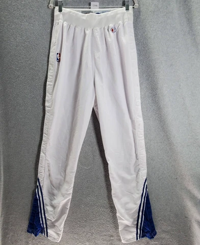 VINTAGE Sacramento Kings Men Activewear Pants Medium White Champion Track READ Cover