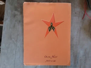 De colección 1987 Programa Oscars Premios de la Academia Papel Eph Película Hollywood Cultura Pop - Imagen 1 de 5