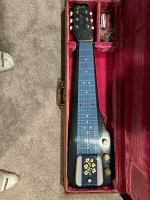 1954 Gibson Century 6 String Vintage Lap Steel Blue Green with Original Case - Image 1 of 4