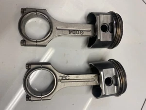 2 x Wossner K9112D050 Forged High Comp Pistons and PEC G004 Rods & ARP2000 bolts - Picture 1 of 5