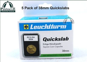 5 Pack of QUICK SLAB Coin Holders - U.S. Peace Morgan Ike Silver Dollars - Picture 1 of 7