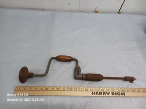 Rare Find Antique Wood Vintage Hand Drill - Picture 1 of 14