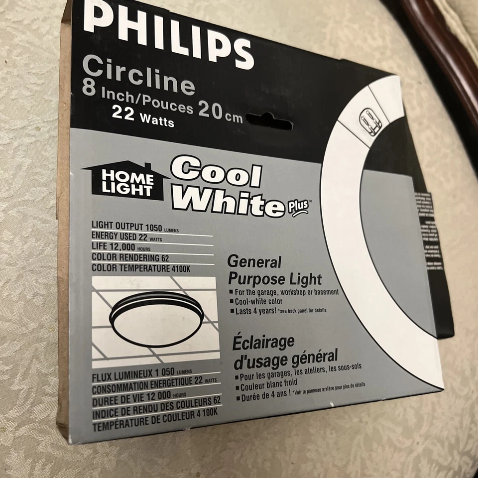 One (1x) 391169 Philips FC8T9/COOL WHITE PLUS 22W Circular Fluorescent Lamp - Image 1 of 2