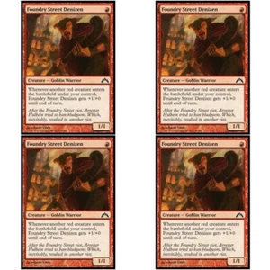4 x FOUNDRY STREET DENIZEN NM Gatecrash mtg Red - Goblin Com - Picture 1 of 1