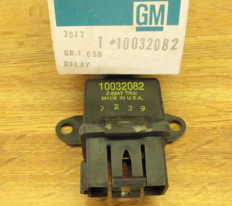 NOS OEM GM 10032082 COOLING FAN RELAY MANY 80's J BODY BUICK OLDS PONTIAC CHEVY Foto 1 de 1