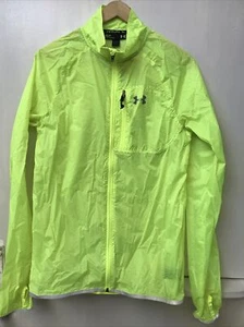 Under Armour Coldgear Infrared Reflective Run Lite Running Jacket Neon Size S - Picture 1 of 6