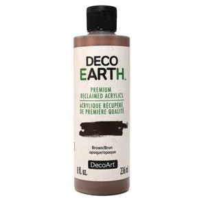 DecoEARTH Reclaimed Acrylic Paint 8oz-Brown - 2 Pack - Picture 1 of 1
