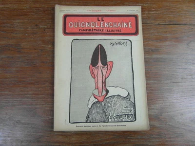 Revue LE GUIGNOL ENCHAINE PAMPHLETAIRE ILLUSTRE No 9 (10 Juil.1922) G. MANDEL - Photo 1/2
