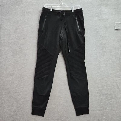 Alo Yoga Women  Activewear Pants M Black Urban Moto Joggers 30" Inseam Cotton - Image 1 of 4