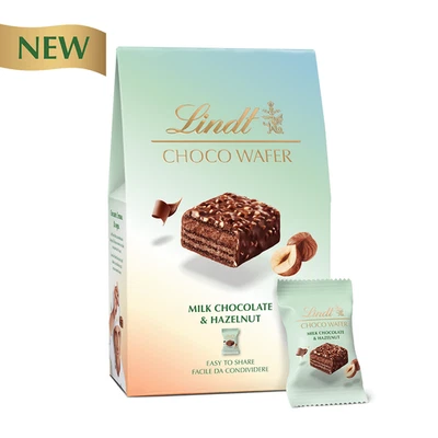 Lindor Lindt Bag Choco Wafer Nocciola Cioccolatini Regalo Cioccolato Milk Choco - Bild 1 von 3