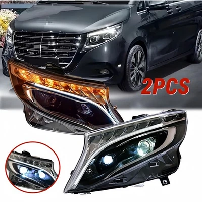 Car Front Lights Upgrade Compatible For Mercedes-Benz Metris/Vito W447 2016-2023 - Image 1 of 4