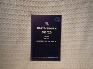 Libro manual de instrucciones vintage David Brown Tractors 30TD TAD-3 - Imagen 1 de 8