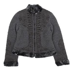 Jean Paul GAULTIER HOMME Lame Jacquard Wende Strick Blouson Gr. 48 (K-158107) - Bild 1 von 12
