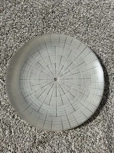 Pantalla de luz de techo atómica de vidrio esmerilado redondo MCM de 13" - Imagen 1 de 5