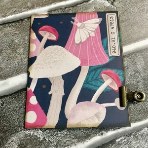 Whimsical Mushrooms And Butterflies Junk Journal Folio Handcrafted Ephemera - Picture 1 of 4