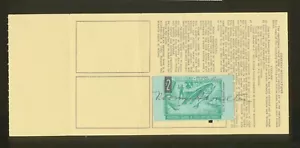 A74 - ARIZONA 1960 $2 FISHING STAMP ON FULL LICENSE - Picture 1 of 1