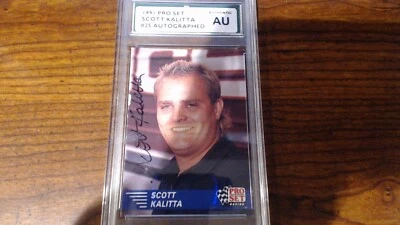 1991 PRO SET SCOTT KALITTA #25 AUTOGRAPHED AUTHENTIC SPA  - Image 1 of 4