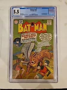Batman #144 CGC 5.5 ** FLEDERMAUSMÄDCHEN TRIFFT FLEDERMAUSMILBE DC COMICS 1961 - Bild 1 von 2