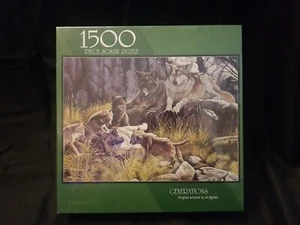 Bits and Pieces Wolves Generations 1500 Piece Jigsaw Puzzle Al Agnew New Sealed  - Picture 1 of 7