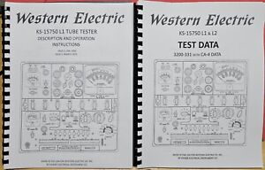 2 Manual Set, Western-Electric KS-15750-L1  w/clear Schematic, Calibration Instr