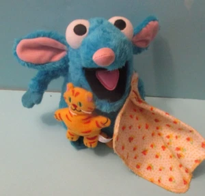 Vtg. Tutter Bear in the Big blue house plush toy Cat & Blanket Disney Store - Picture 1 of 3