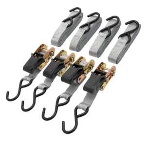 XTrade Ratchet Straps with Hooks 25mm x 5m 4pk Loading capacity 250kg X0500007 - Imagen 1 de 3