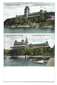 Antique Postcard Multi-View 1000 Island House and Crossmon House Undivided - Picture 1 of 2