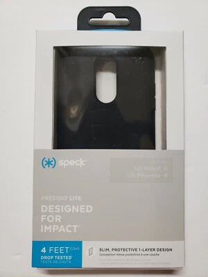 OPEN BOX Speck - Presidio LITE Case for LG Rebel 4 LML211BL - Black - Image 1 of 4