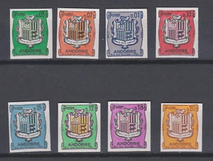 RR ANDORRE FRANCAIS N** MNH YT 153A à 157 NON DENTELES BLASONS cote 130€ - Picture 1 of 1
