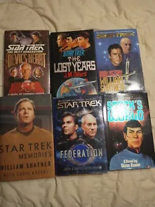 Star Trek Lot of 6 Hardcover Books SEE PICS! - Picture 1 of 10