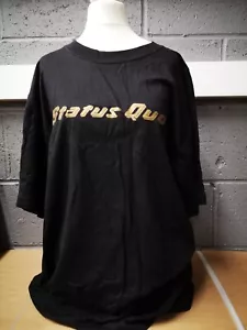 Status Quo - Gold Logo - Used t shirt - J326z - Picture 1 of 1
