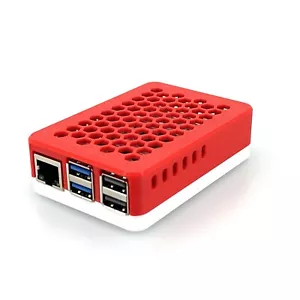Raspberry Pi 5 Case, Custom 3D Printed with Silicone Bumper Pads, Ventilated - Picture 1 of 24