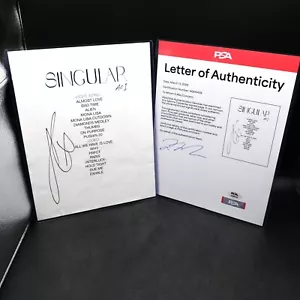 Sabrina Carpenter Signed Singular Act 1 Setlist Poster Autographed PSA DNA LOA - Picture 1 of 3