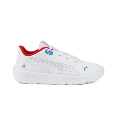 Tenis informales blancos con cordones PUMA Bmw M Motorsport Drift Cat Decima para jóvenes niños Foto 1 de 4