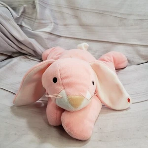 Ty Pillow Pals Pink Rabbit Plush Stuffed Animal Toy Carrots 14 Inch 1996 - Picture 1 of 9